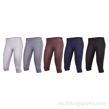 Pantalones de yoga de mujer cómodos leggings de gimnasio transpirable